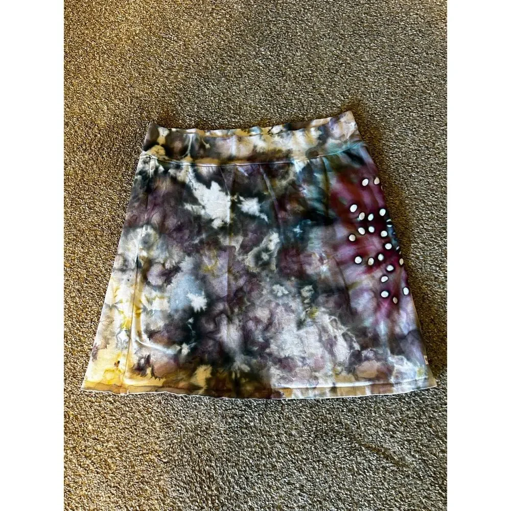 Dharma Trading Co Tie Dye Pencil Skirt XL Wearable Art Boho Stretch - Picture 2 of 6